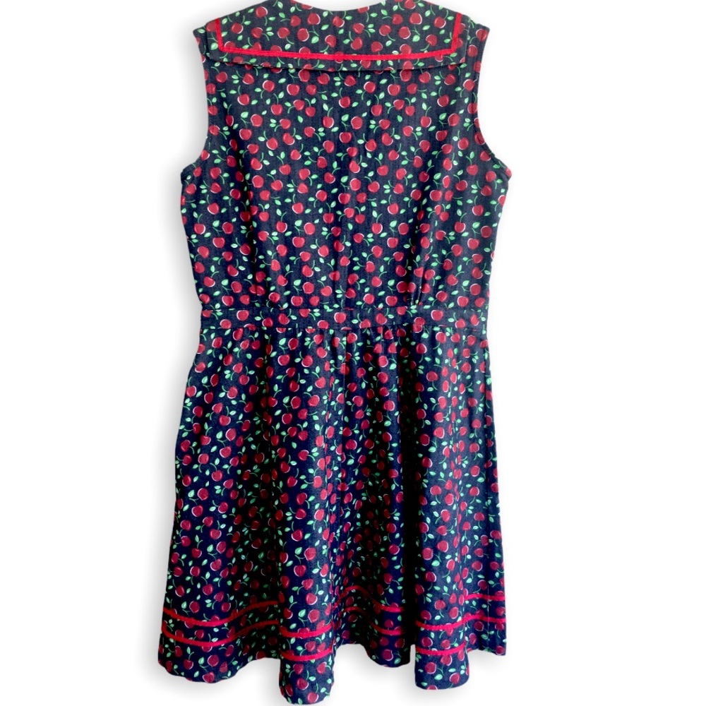 Tatyana Beach Bash Cherry Print Denim Sailor Styl… - image 5